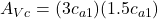 A_{Vc}=(3c_{a1})(1.5c_{a1})