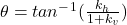 \theta=tan^-^1(\frac{k_h}{1+k_v})