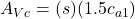 A_{Vc}=(s)(1.5c_{a1})